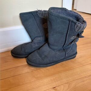 BearPaw Boshie Women’s Charcoal Winter Boots 8